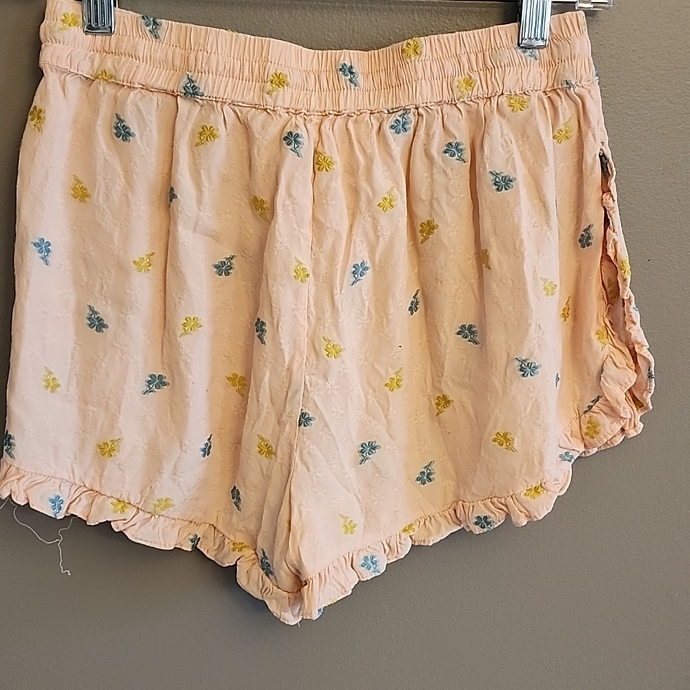 Anthropologie Peach Floral Shorts - Picture 7 of 14